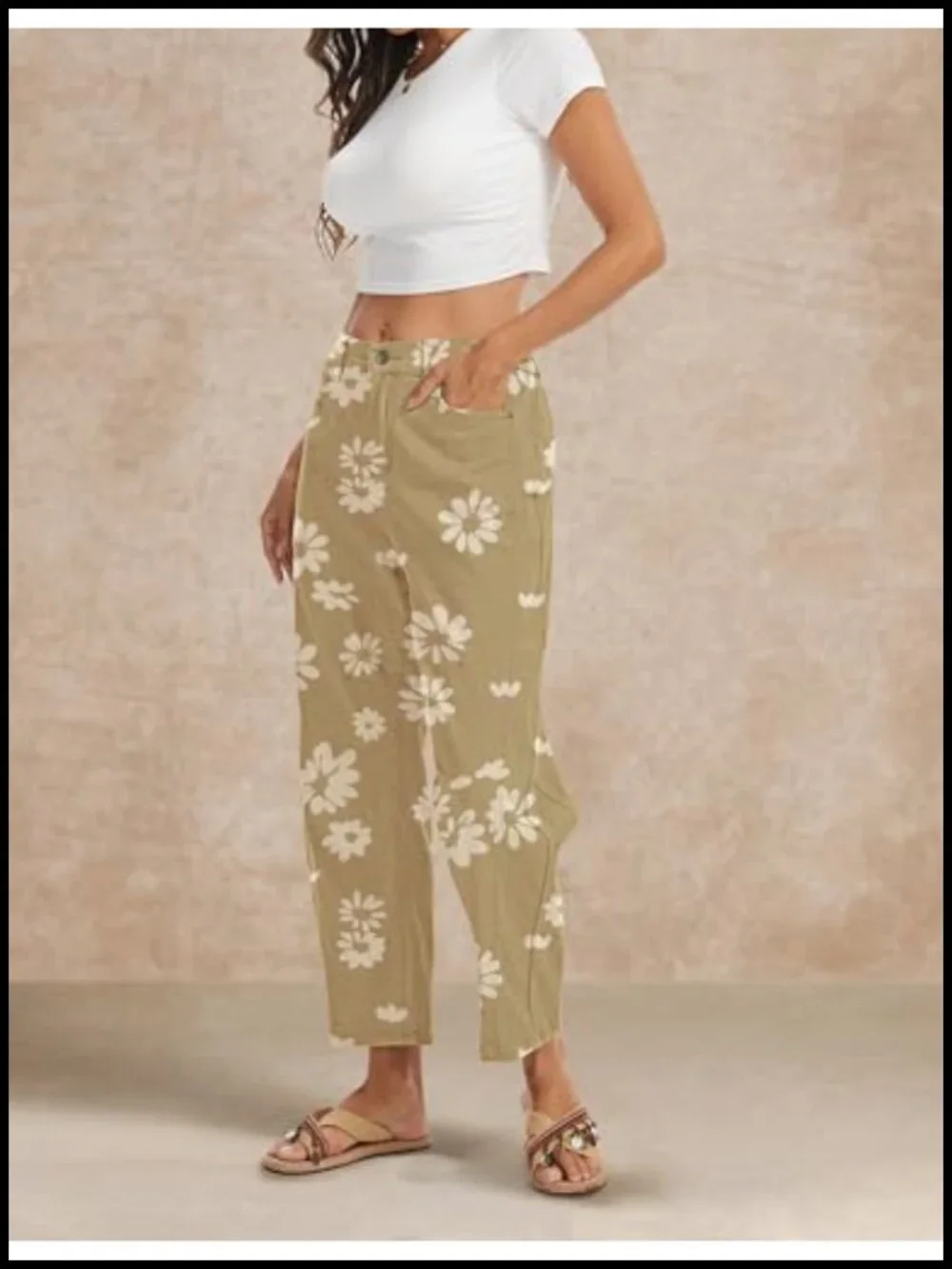 Mid Rise Barrel Jeans Wide Leg Pull On Stretchy Boyfriend Denim Pants